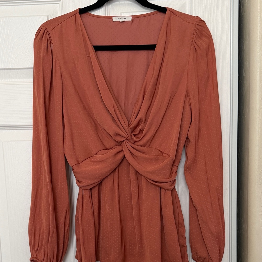 Pleione Knot-Front Blouse